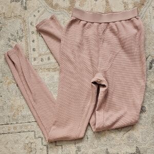 Gilly Hicks Pink Textured Knit Leggings